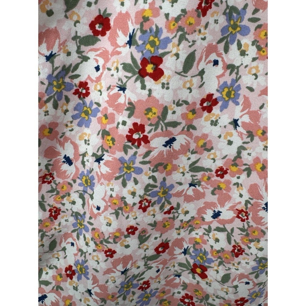 Katie Sturino Stitch Fix Medium Skort Pink Floral Elastic Waist Summer - Picture 4 of 5